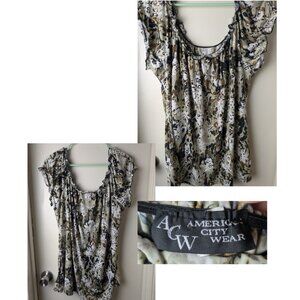 ACW American City Wear Women’s Short Sleeve Top Size 3X